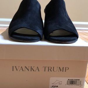 Ivanka Trump Black Suede Shoes